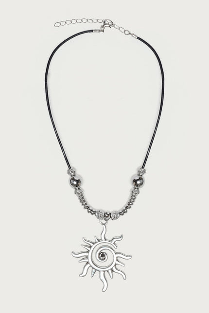Bead Sun Cord Necklace