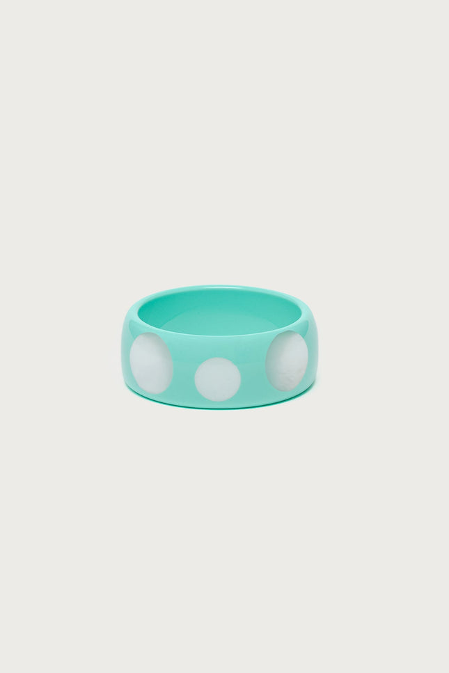 Dotted Bangle Bracelet - Turquoise