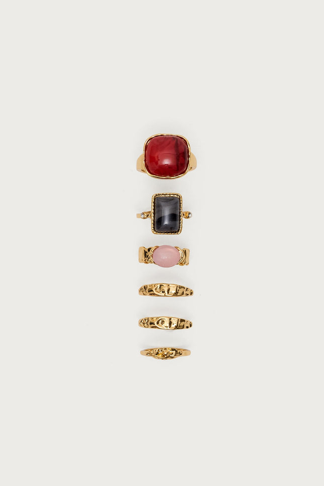 Gemstone Ring Pack - Gold