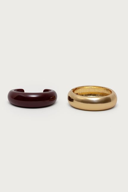 Chunky Cuff Bracelet Set
