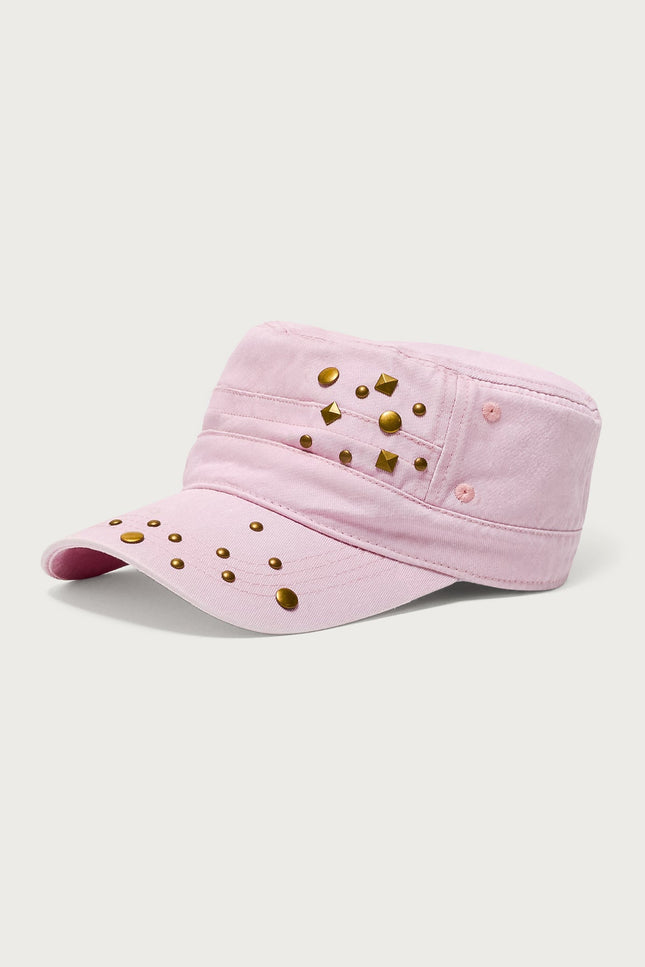 Studded Cadet Hat - Pink