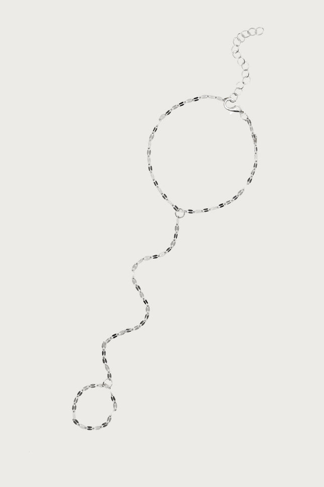 Dazzle Hand Chain - Silver