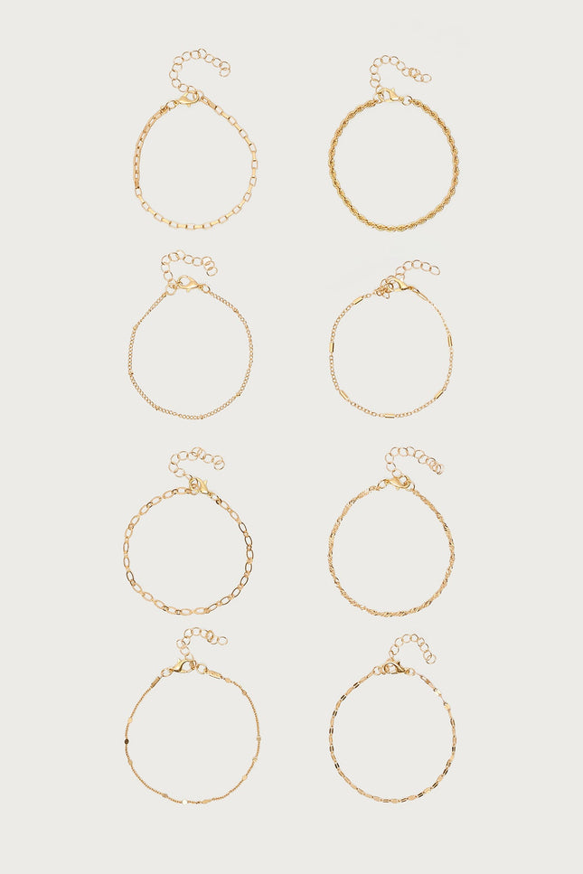Chain Bracelet Pack - Gold