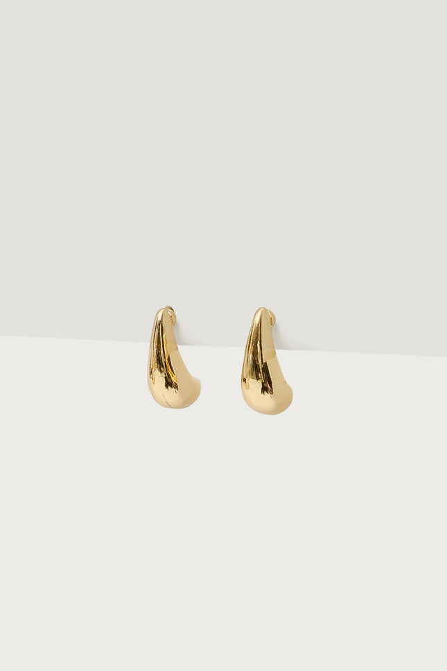 Teardrop Stud Earrings - Gold