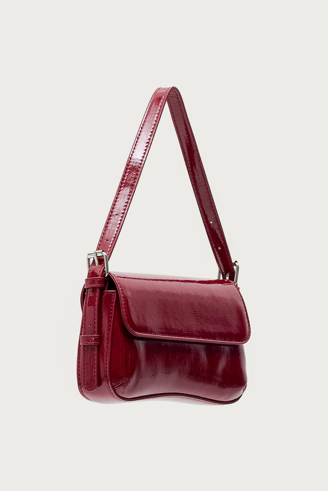 Red Carpet Faux Patent Leather Bag