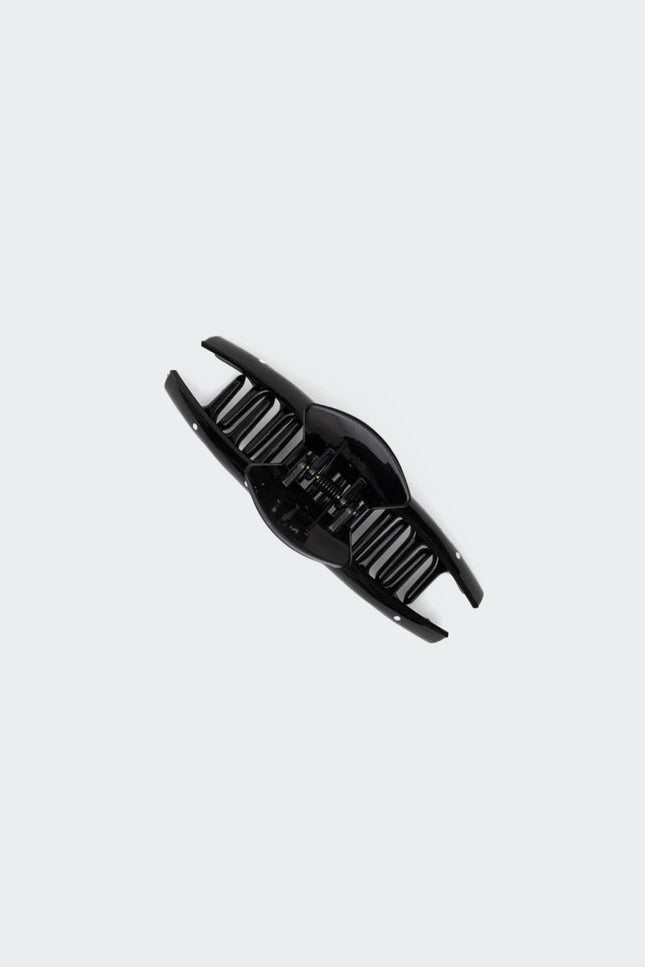 Polka Dot Hair Clip - Black