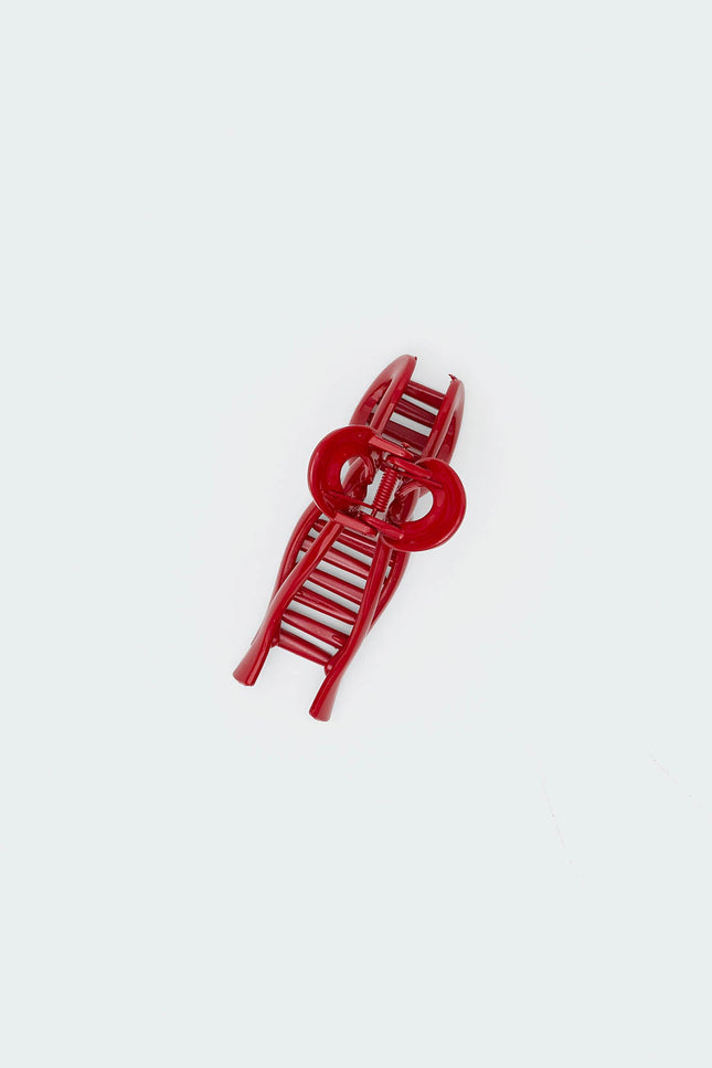 Bow Hair Clip - Red
