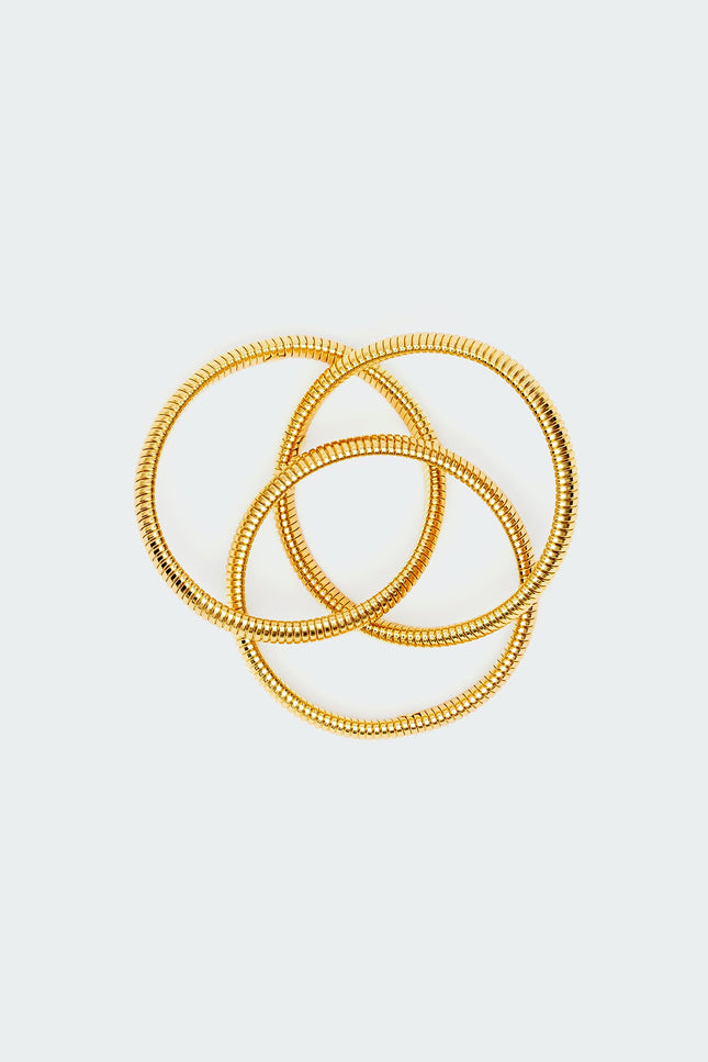 Triple Stretch Bracelet - Gold