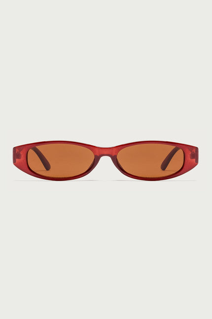 Ikonik Oval Sunglasses - Brown