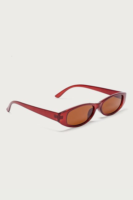 Ikonik Oval Sunglasses - Brown