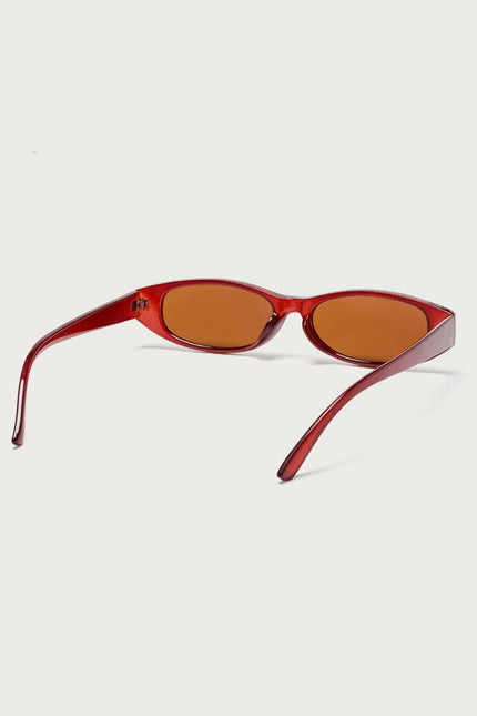 Ikonik Oval Sunglasses - Brown