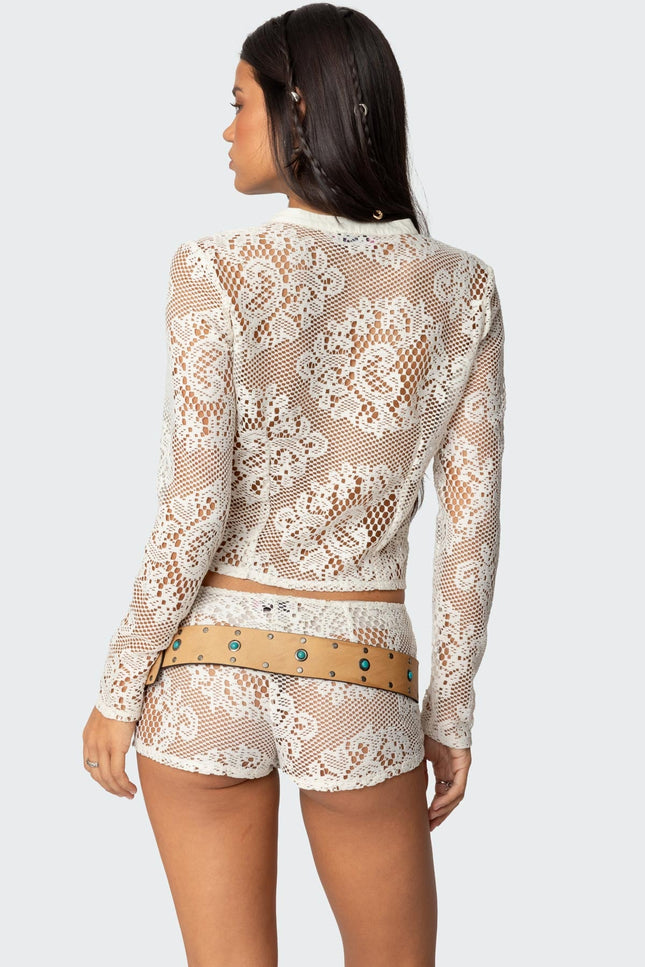 Peyson Sheer Lace Top