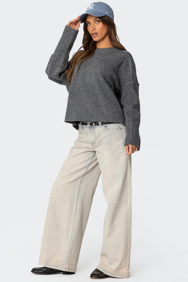 Shirley Oversized Sweater - Dark Gray