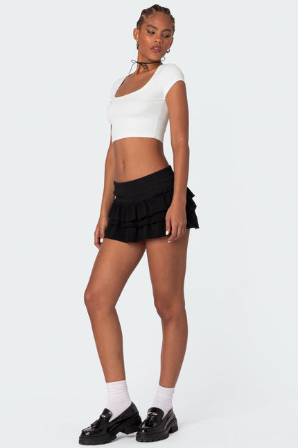 Ricki Cropped T Shirt - White