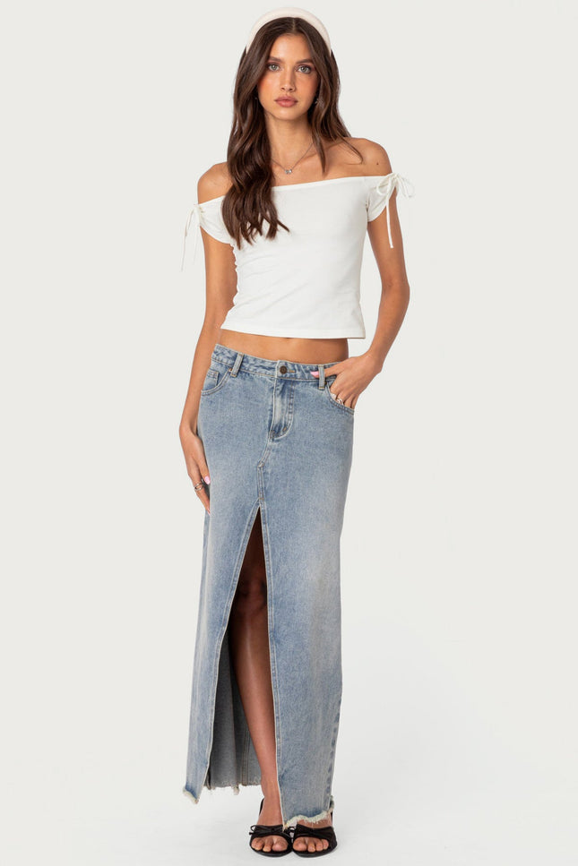 Jess Off Shoulder Top - White