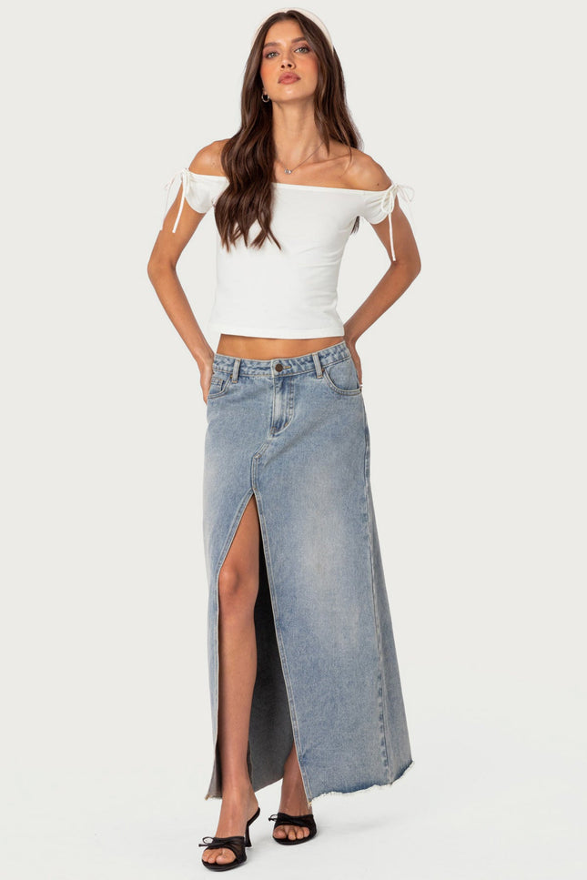 Jess Off Shoulder Top - White