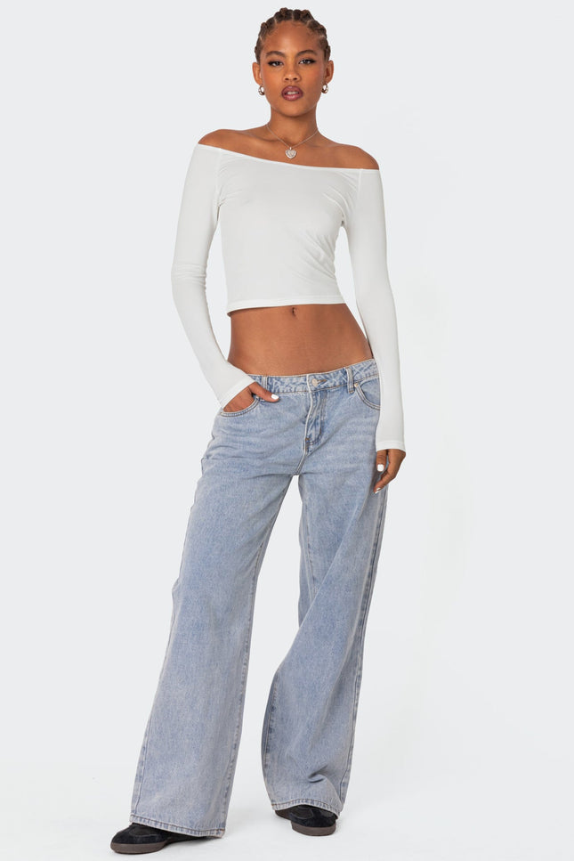Tahlia Off Shoulder Top - White