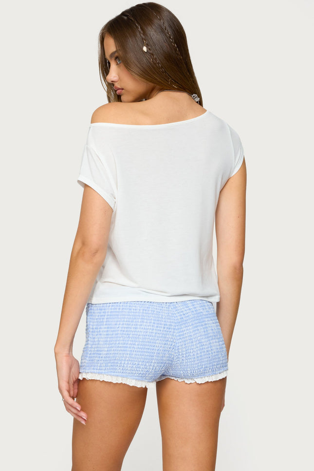 Anabella Off Shoulder Top - White