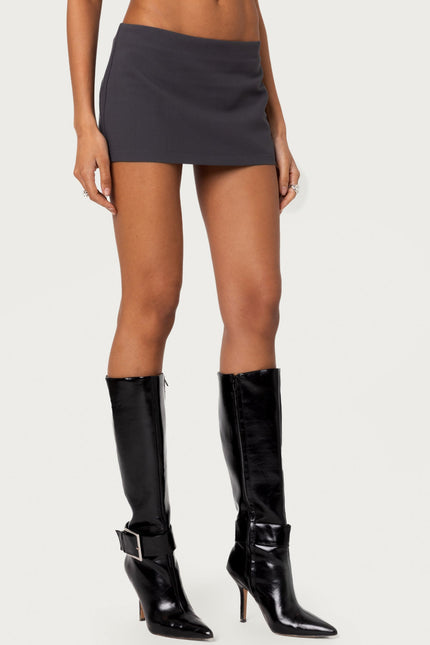Piper Micro Skort - Dark Gray