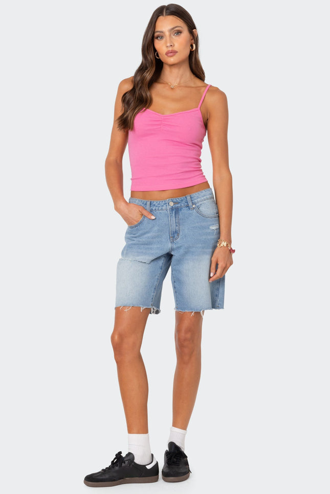 Makena Cinched Tank Top - Pink