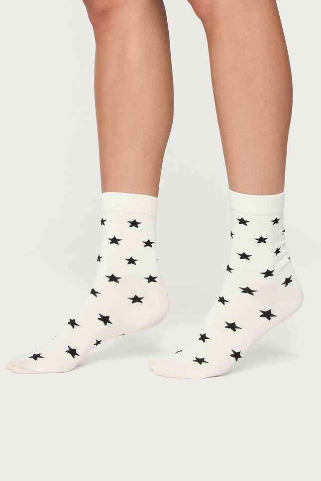 Star Socks - White