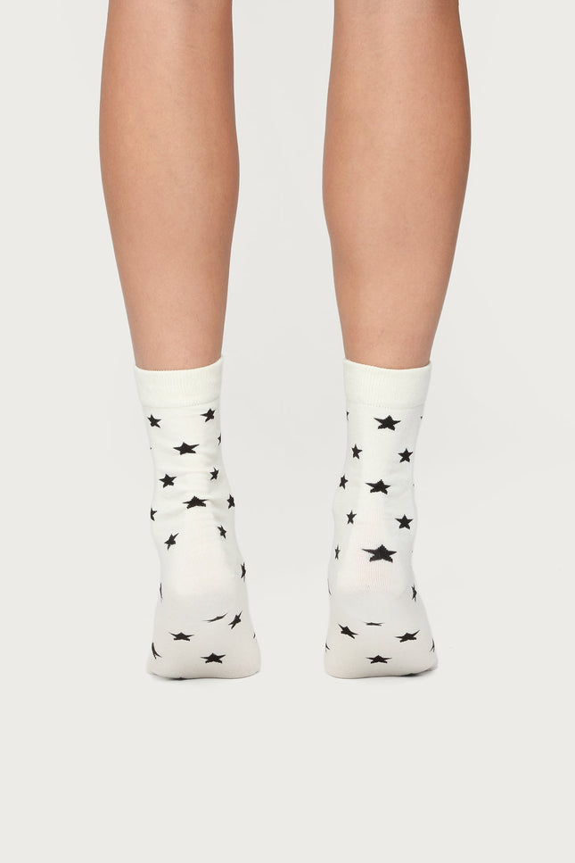 Star Socks - White