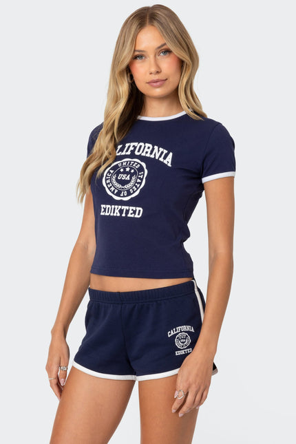 California T Shirt - Navy