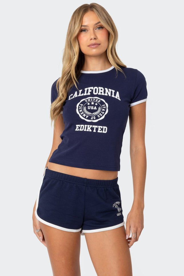 California T Shirt - Navy
