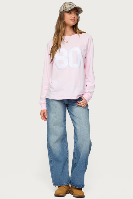 80 Oversized T-Shirt - Light Pink