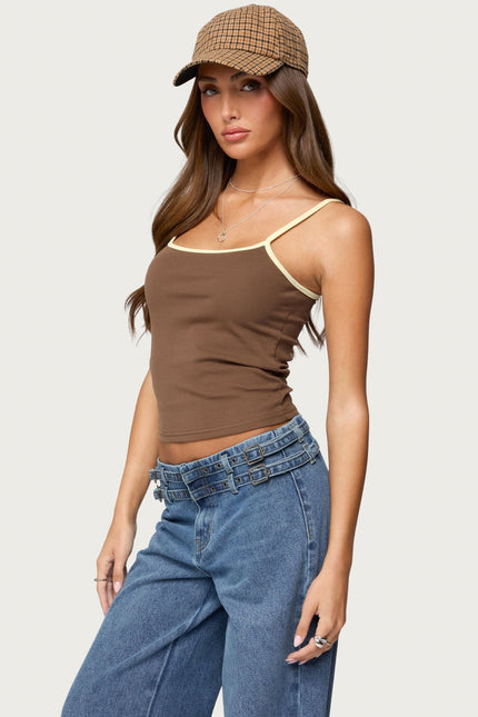 Deanna Tank Top - Brown