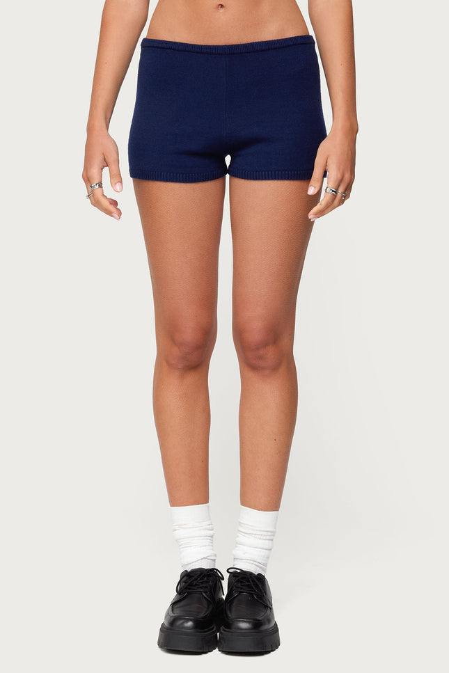 Arianna Knit Shorts - Navy