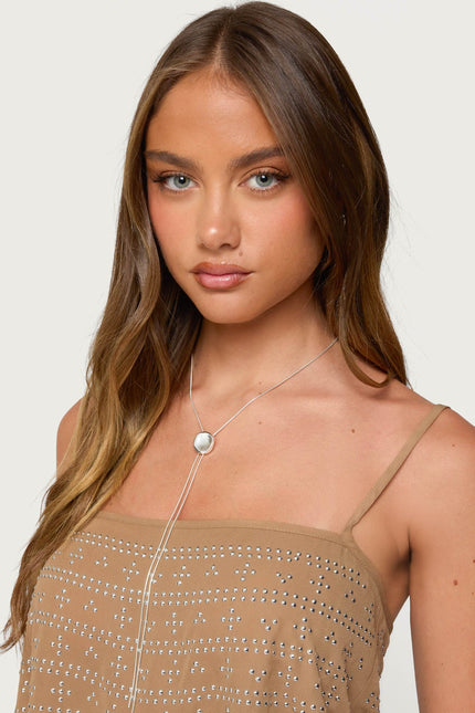 Bolo Necklace - Silver