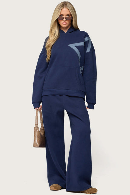 Starly Straight Leg Sweatpants - Navy