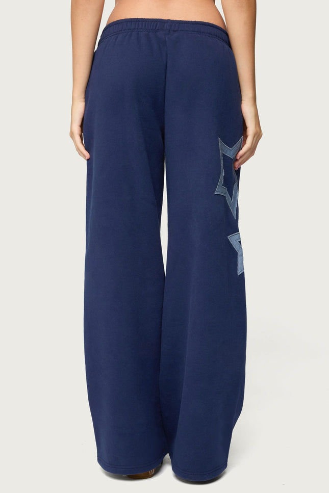 Starly Straight Leg Sweatpants - Navy