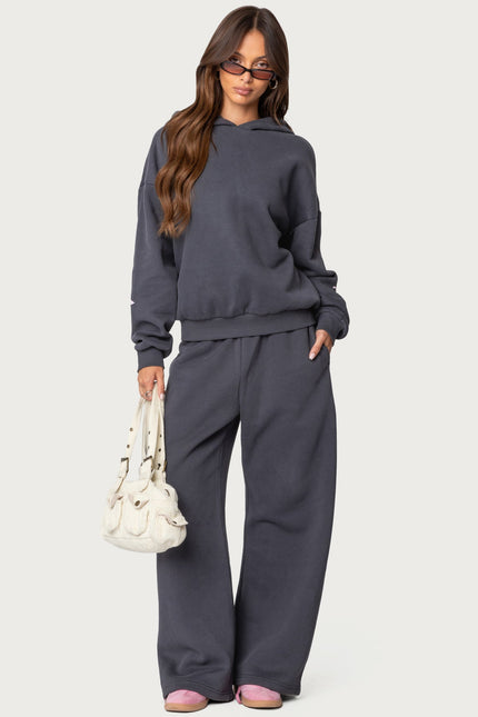 Bonney Bow Detail Hoodie - Dark Gray