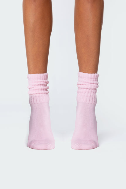 Scrunch Socks - Pink