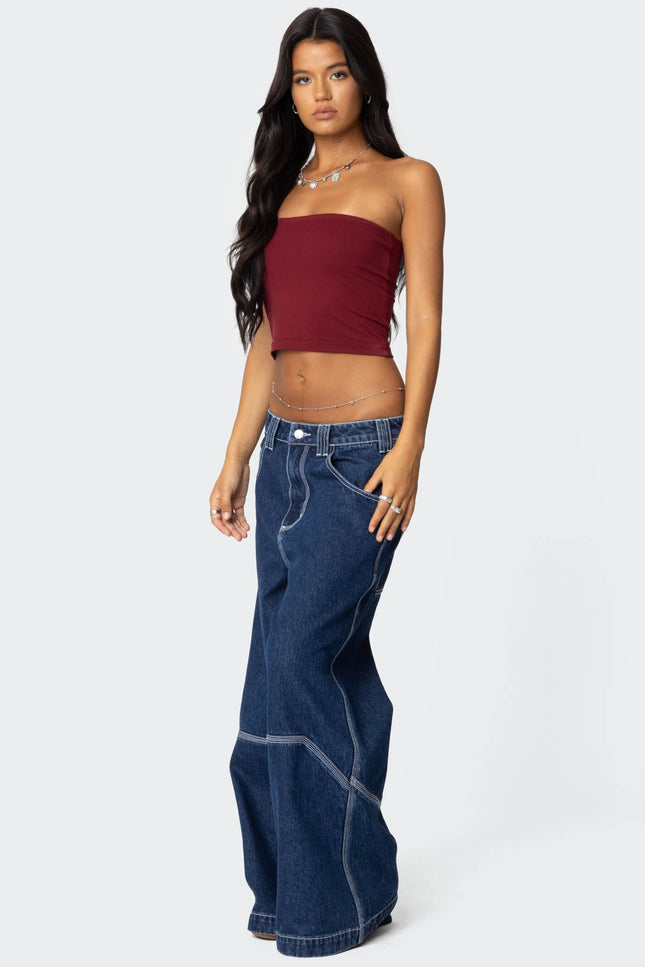 Basic Tube Top - Burgundy