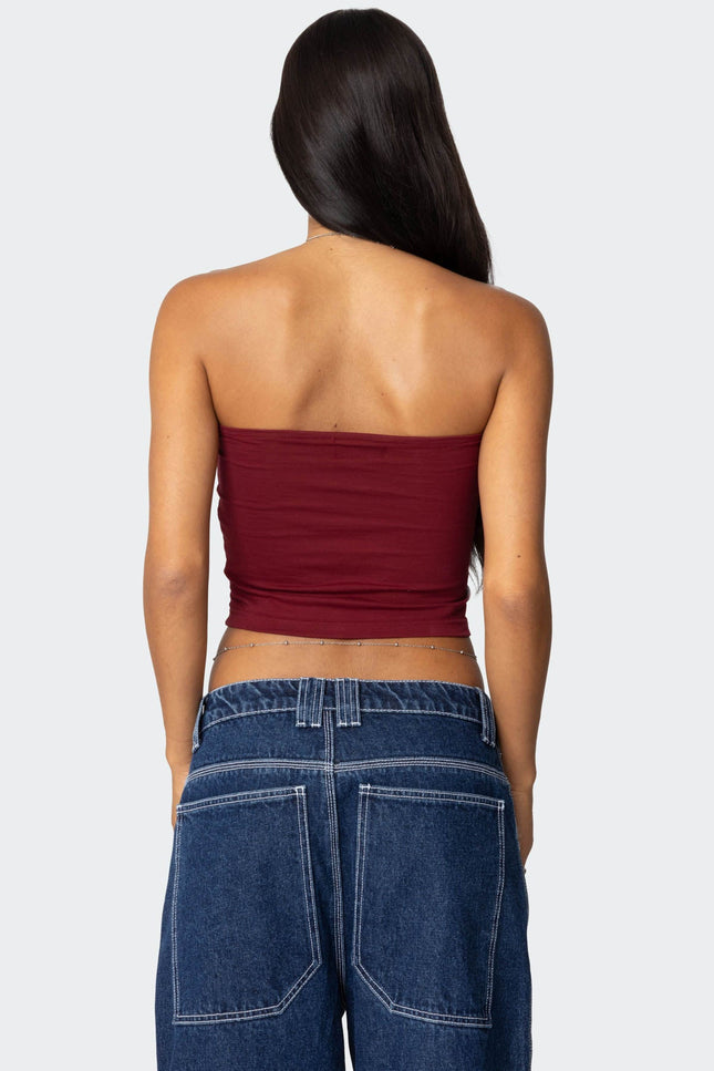 Basic Tube Top - Burgundy
