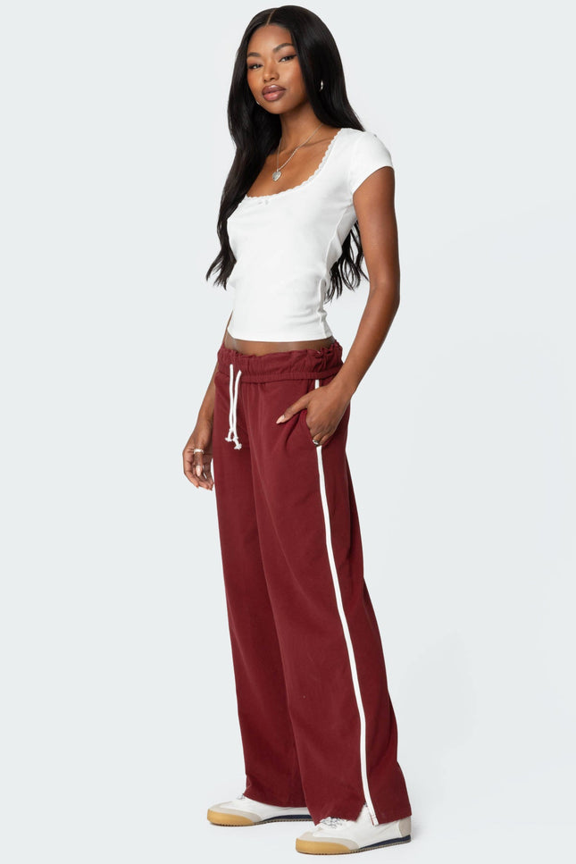 Priscilla Lace Trim T Shirt - White