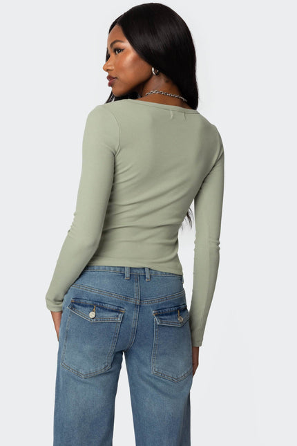 Makenna Scoop Neck Top - Green
