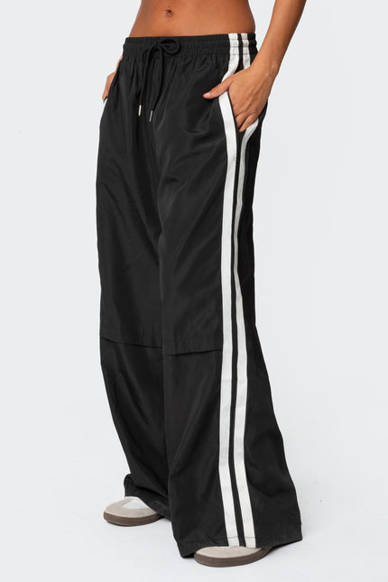 Fauna Nylon Track Pants - Black
