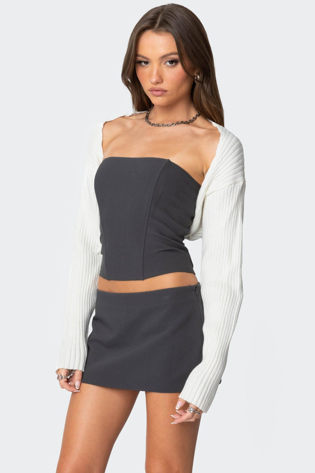 Anya Shrug Sweater - Cream