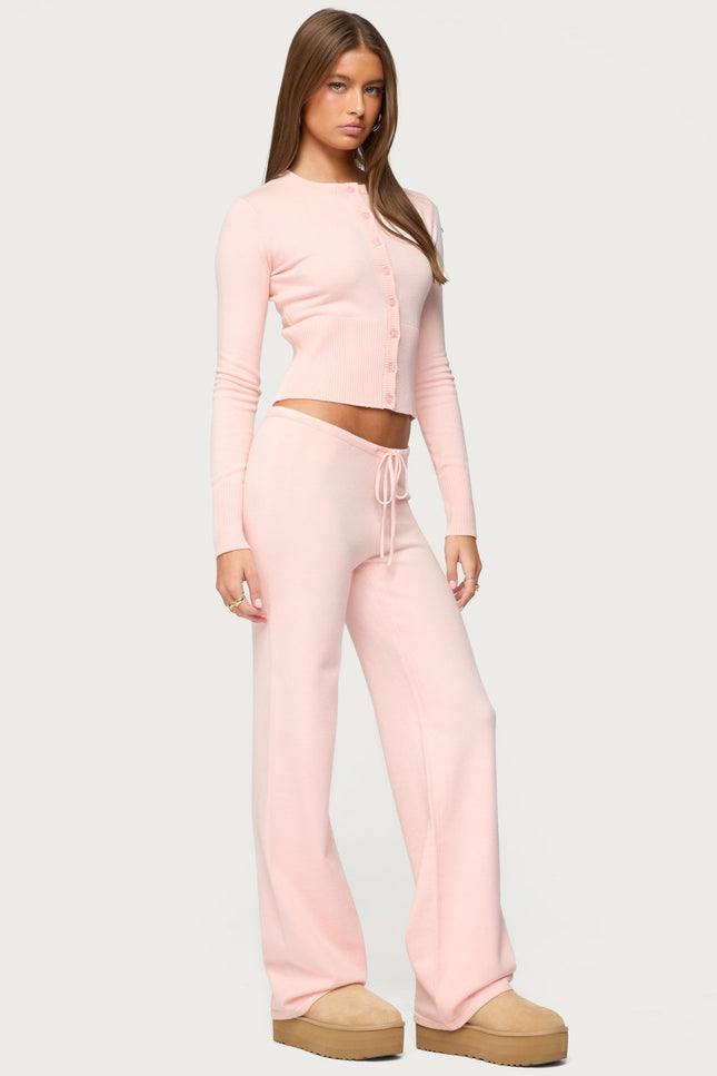 Montanna Knit Pants - Light Pink