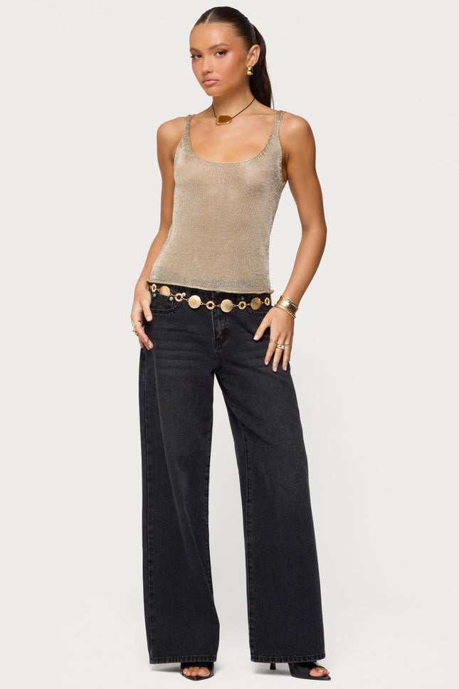 Ery Low Rise Baggy Jeans - Black