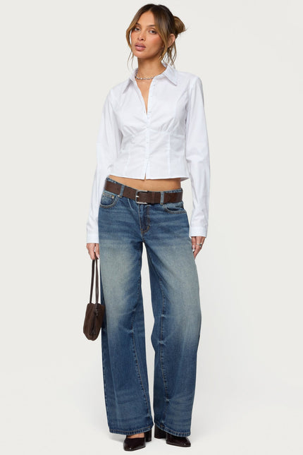 Laurna Tailored Button Up Shirt - White