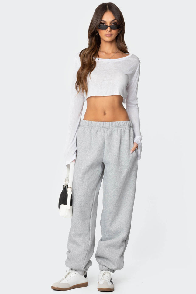 Clark Oversized Sweatpants - Gray Melange