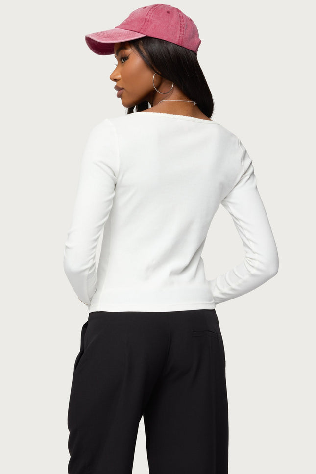 Tanya Button Up Cardigan - White