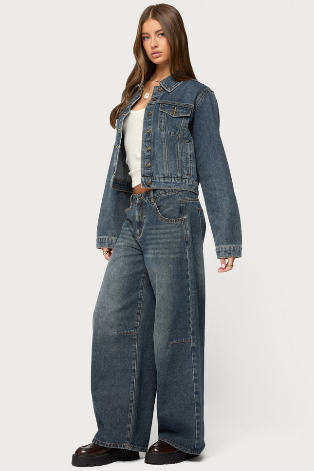 Barb Denim Jacket - Dark Blue