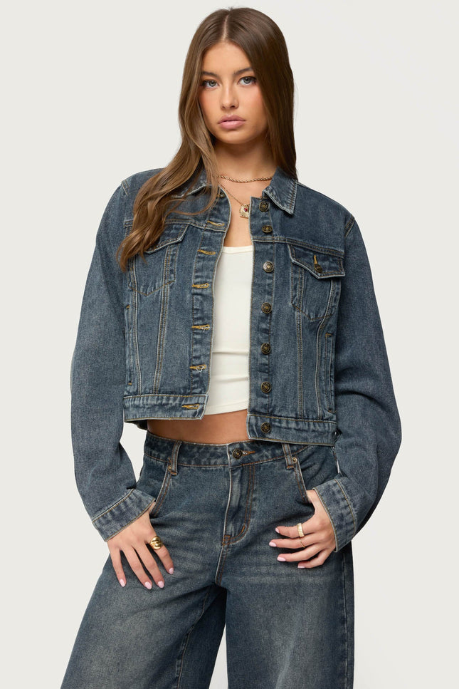 Barb Denim Jacket - Dark Blue