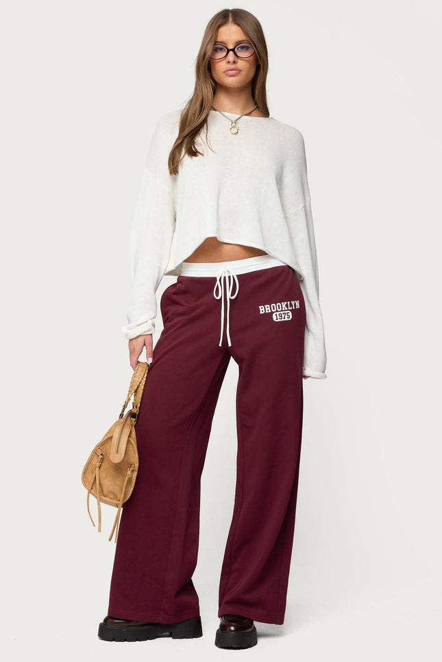 Brookie Sweatpants - Burgundy